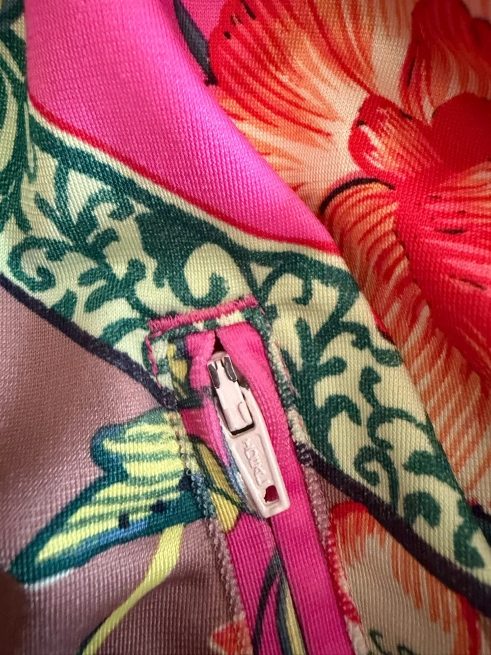 ADIDAS FARM RIO Jacket Women 34/XS JARDINETO Floral Firebird Trefoil - Picture 8 of 9